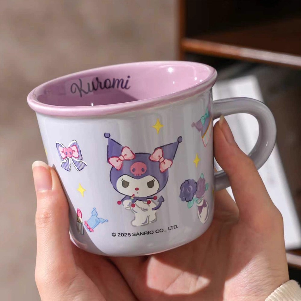 Sanrio tazas de cerámica copas de pareja tazas de agua de regalo de cumpleaños de oficina en el hogar tazas de regalo de niñas nuevas 2025 image 3