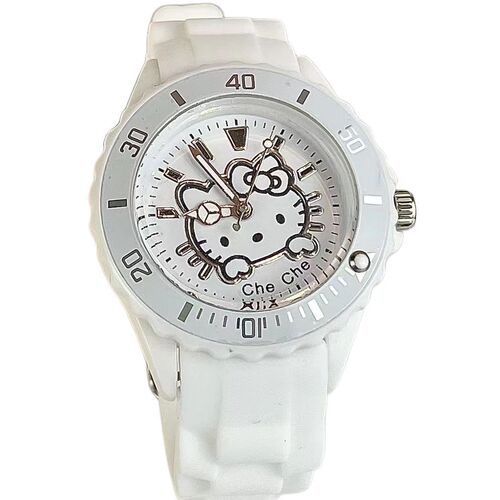 Academy-style Patch Dog KT Cat Watch Fairy Little Pa Cartoon Watch Pure White Student Watch Girlfriend and Best Friend