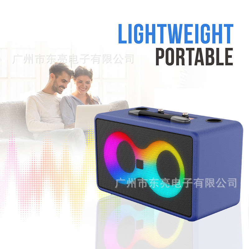新型七色灯付きクロスボーダー専用無線カラオケbluetoothサブウーファ音響屋外携帯大音量|undefined