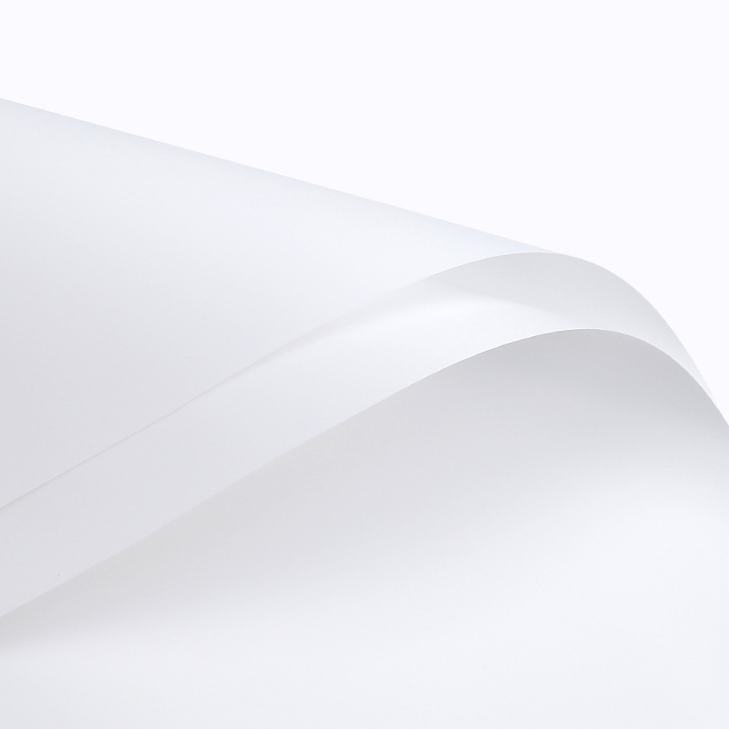 Papel de embalaje de color sólido-blanco; 58*58cm