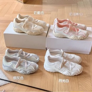 Su Yinyin Women's Shoes 2025 New Thick-Soled Ballet Shoes Huizhou Casual Sports Training Shoes Mary Jane Shoes for Women