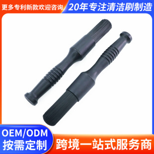 Steam beauty cleaning brush chemical resistant acid and alkali resistant details brush brush chemical fiber hard rubber handle wholesale cross-border