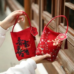 喜糖袋結婚専用手提げ喜糖袋入糖果箱結婚礼糖袋折り畳みなし結婚式礼袋