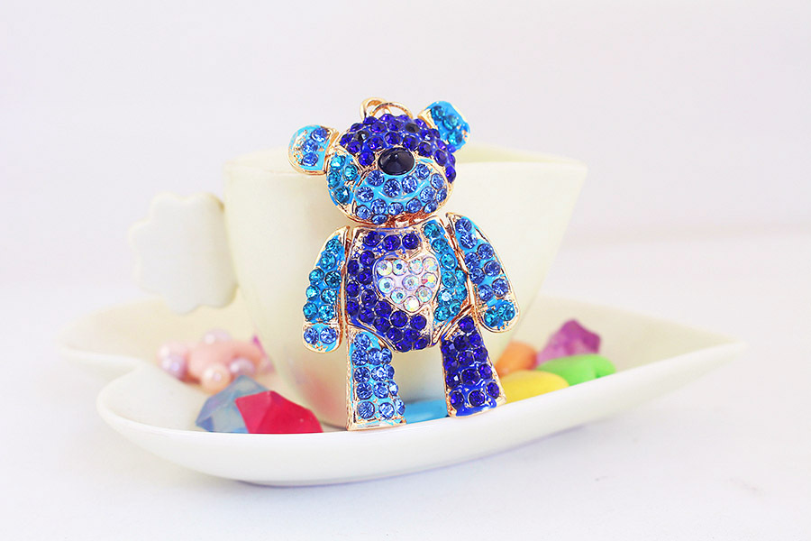 58g Weight Keychain Classification 1 Piece Quantity Housewarming, Graduation Occasion Zinc alloy Material Bear Pattern Unisex Gender Cute Style Cute Bear Zinc Alloy Unisex Keychain 8