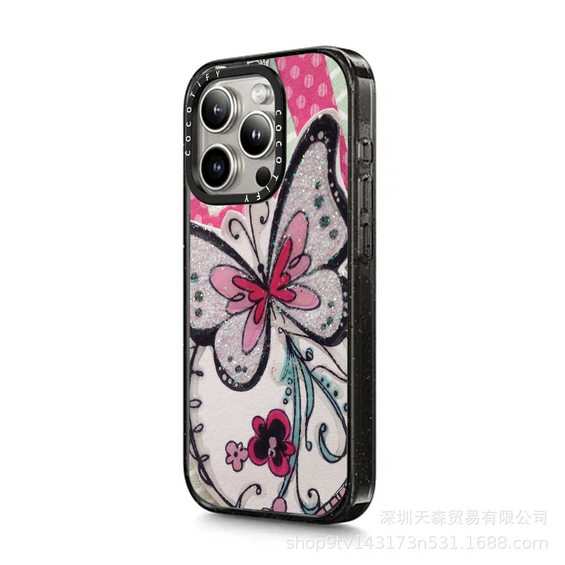 Чехол CASE Apple, ретро совместимый с iPhone16 Pro, iPhone 15, защитный чехол, цветочный принт, iphone, 15promax, 13