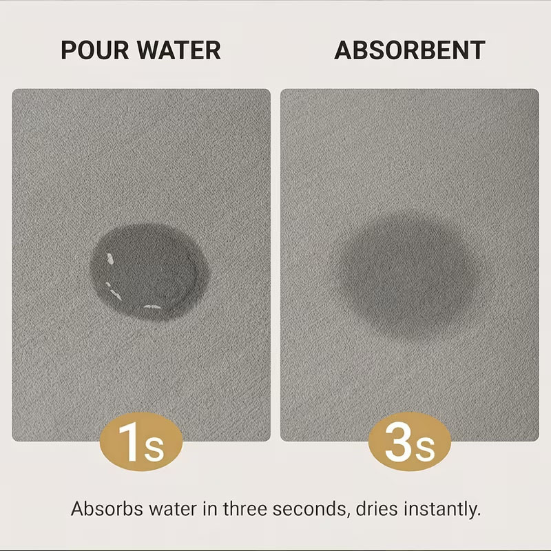 Cross-border diatomite toilet seat cover and floor mat 3-piece set, water-absorbent, dirt-resistant, non-slip floor mat, Christmas holiday floor mat