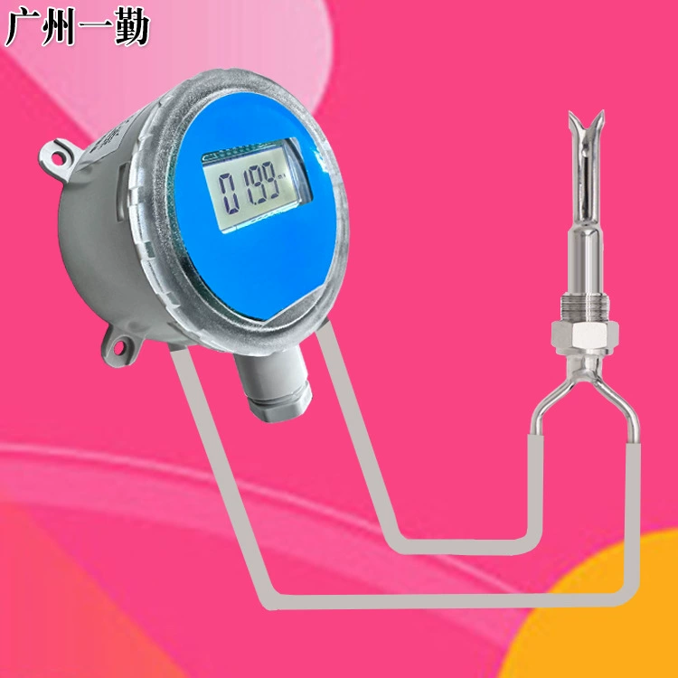 RS485 кожаный управляемый высокотемпературный датчик скорости ветра и объема воздуха из нержавеющей стали сплит-передатчик газа расходомера на складе