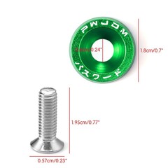 Car modified license plate frame screw decoration M6 gasket screw battery guard fender washer JDM gasket