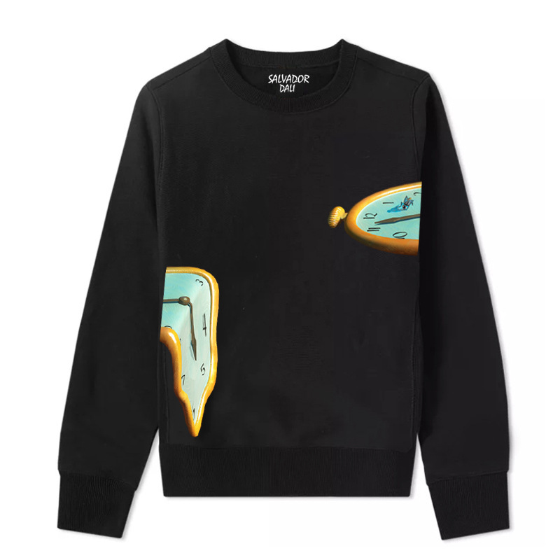 Autumn and Winter DALI DALI Memory of the Eternal Artists Joint Classic Oil Painting Art Art Long Sleeve Loose Sweater Autumn and Winter DALI DALI Memory of the Eternal Artists Joint Classic Oil Painting Art Art Long Sleeve Loose Sweater