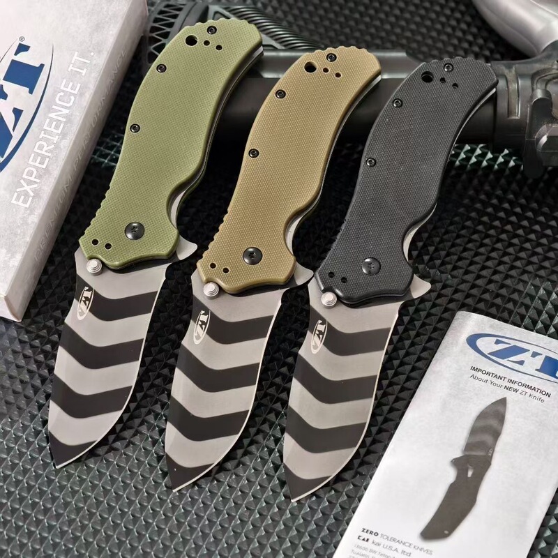 跨境热销零误差ZT0350折叠刀G10手柄高硬度户外刀多功能折叠小刀|undefined