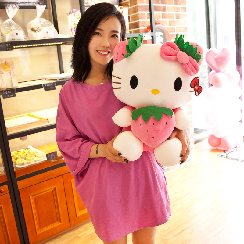 Hellokitty muñeca peluche gato kt cama almohada muñeca muñeca regalo de cumpleaños para niños