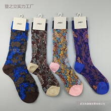江南布衣袜子无骨时尚复古提花四季中高筒堆堆袜一件代发潮袜均码
