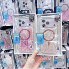 适用iPhone16promax星河闪粉磁吸手机壳苹果17小黄蜂雏菊15羽纱壳