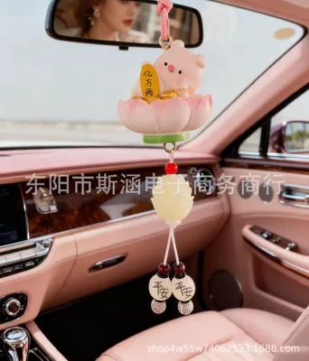 Creative Cute Car Hanging Piggy Car hanging - billion-0kg-pigs-lotus-model