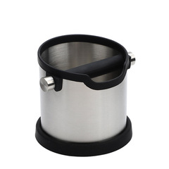 Stainless steel coffee grounds bucket for home bar counter coffee grounds storage bucket coffee grounds container wholesale matching tools