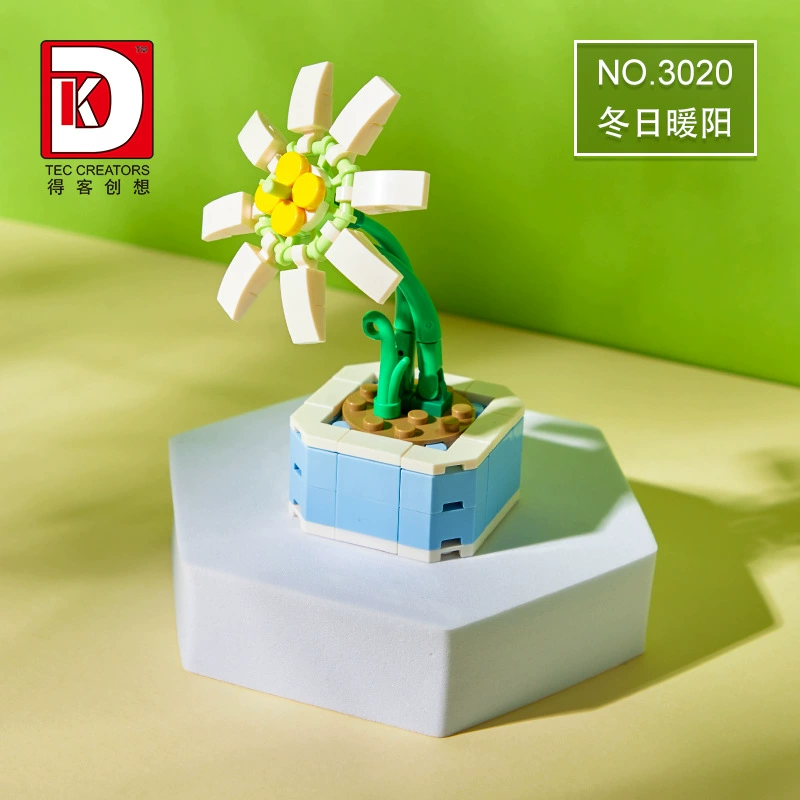 Сборная кофейная чашка-растение набор Lego Diku — мини цветочный блок-кит, коллекционные дисплей-модели