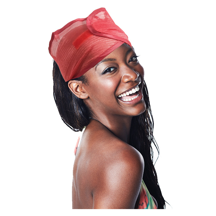 Diseño de malla de Venta caliente africano fresco y cómodo monocromo hombres y mujeres diadema deportiva Banda de Velcro popular europea y americana