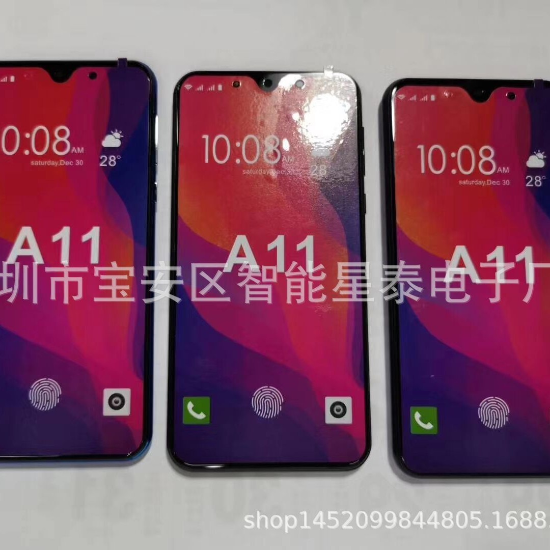 New A11 smartphone 6.0 inch quad core low price mobile phone M30S AK8 S9 Android foreign language smartphone