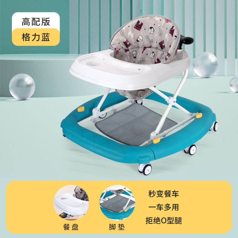 Caminante para niños iluminación de música educativa caminante para bebés un coche multiusos anti-Flip multifuncional caminante