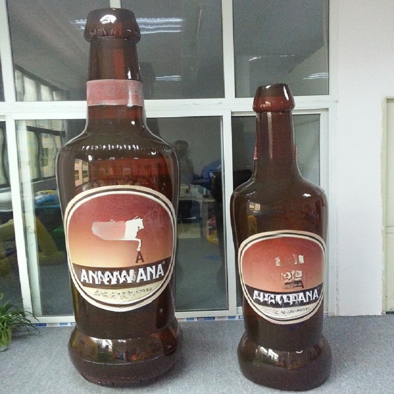 外国充气酒瓶广告模型,充气可乐罐子,充气模型广告设计印LOGO