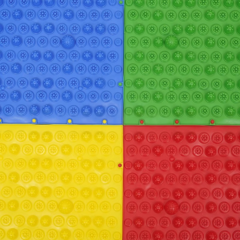 Toy de entrenamiento táctil de la suela del pie de la unidad sensorial Tablero de presión de los dedos suave para los niños