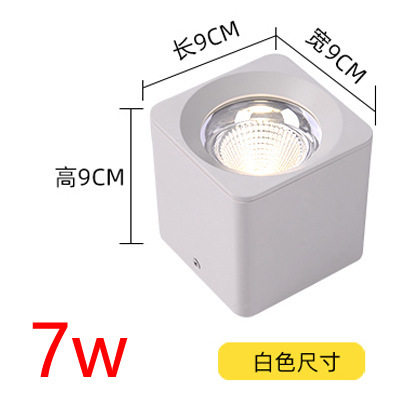 7w white light [6000k] white shell