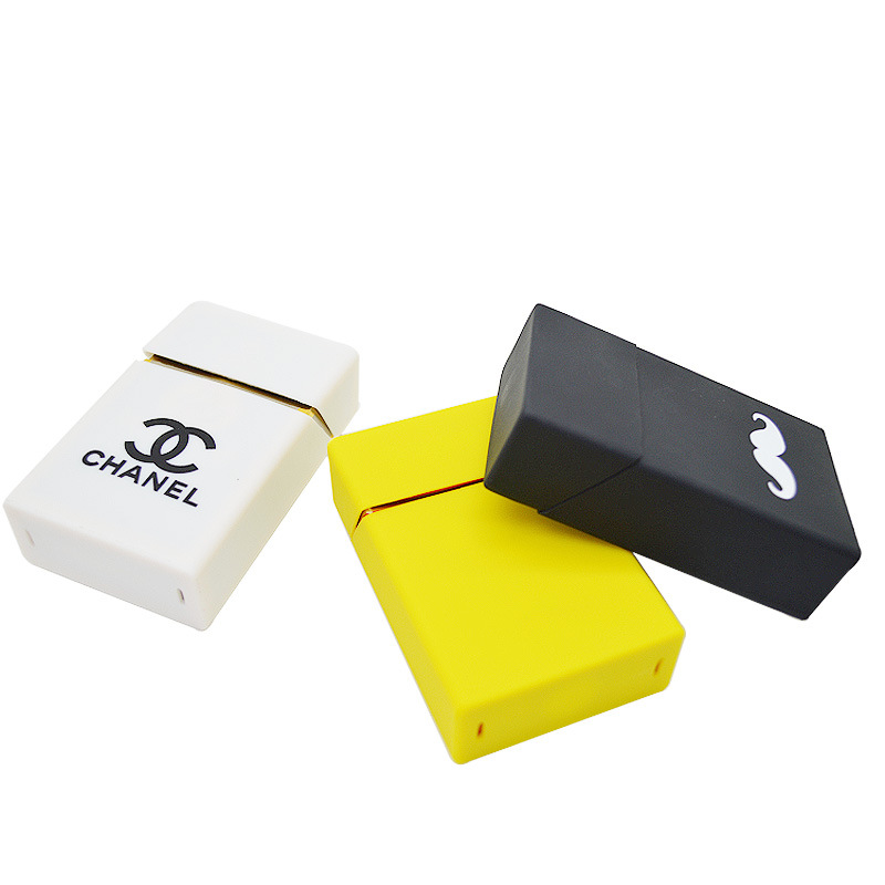 外贸热销食品级硅胶香烟盒纯色防水可印刷LOGO图案硅胶烟盒