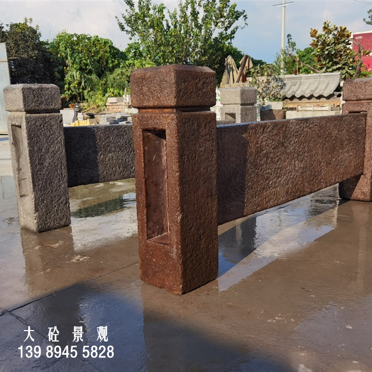 水泥仿老石板桥栏杆武康石仿古石材PC美丽乡村混凝土水泥板青石板