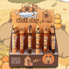 カピバラ串中油ペンかわいいカピバラDIY手串ボールペン高颜値学生学习文房具