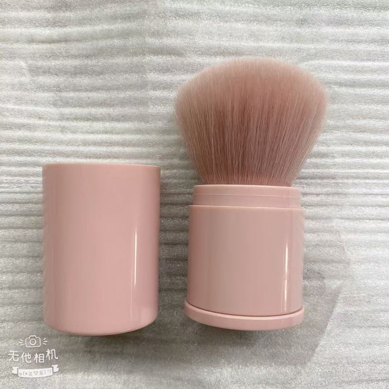 携帯型短柄逆齢単枝蓋付き伸縮ブラシ散粉頬紅ブラシ軟毛化粧ブラシ定化粧粉セット|undefined