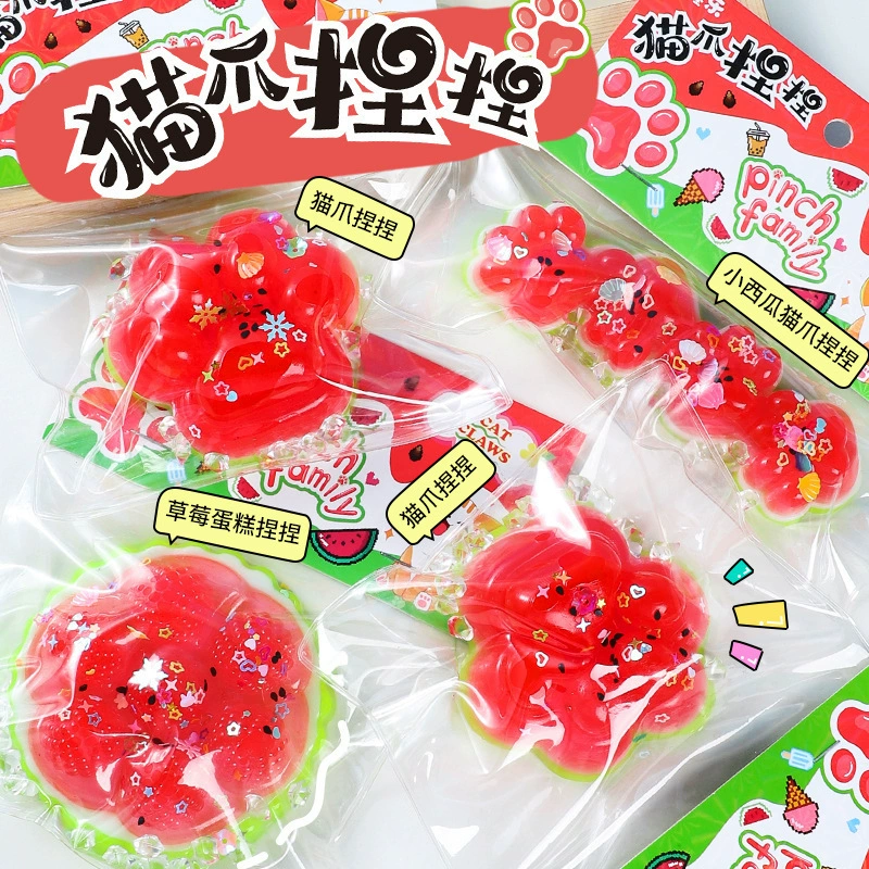 Маленькая красная книга: тот же антистресс-гаджет, мягкий игрушечный котенок с блестками в виде кошачьей лапки, ультрамягкая игрушка с вентиляцией, оптовая продажа от производителя.