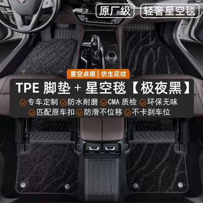 Q05 Special Door Sill Tpe: Modelə uyğun ayaqaltı - qiyuan-q05-23-25-models-double-layered-hot-selling-model-tpe-door-sill-mat-black-starry-sky-blanket