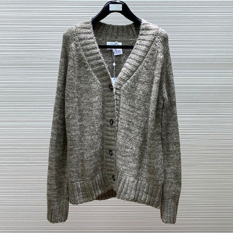 欧洲站M6 休闲针织马吉拉风长袖开衫毛衣 男女款大牌百搭针织衫