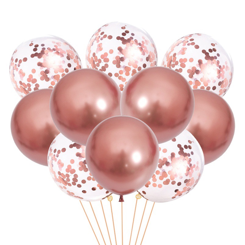 12 pulgadas de lentejuelas globo de látex traje de Internet celebridad cumpleaños fiesta diseño transparente confeti globo fiesta decoración globo