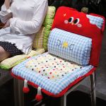 冬季加厚卡通连体坐垫车载办公室久坐椅子靠背一体腰托垫子可拆洗