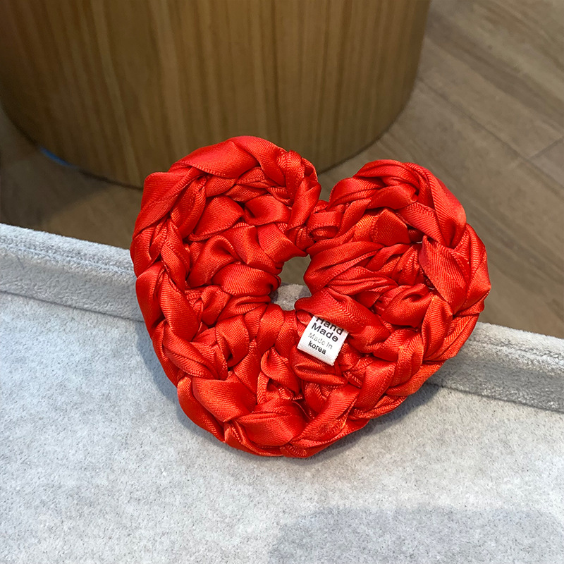 Isladegar con dopamina gran flor anillo de cabello mano cinta tejida cuerda de cabeza de alta sensación de cabello adornos de cabello de flores