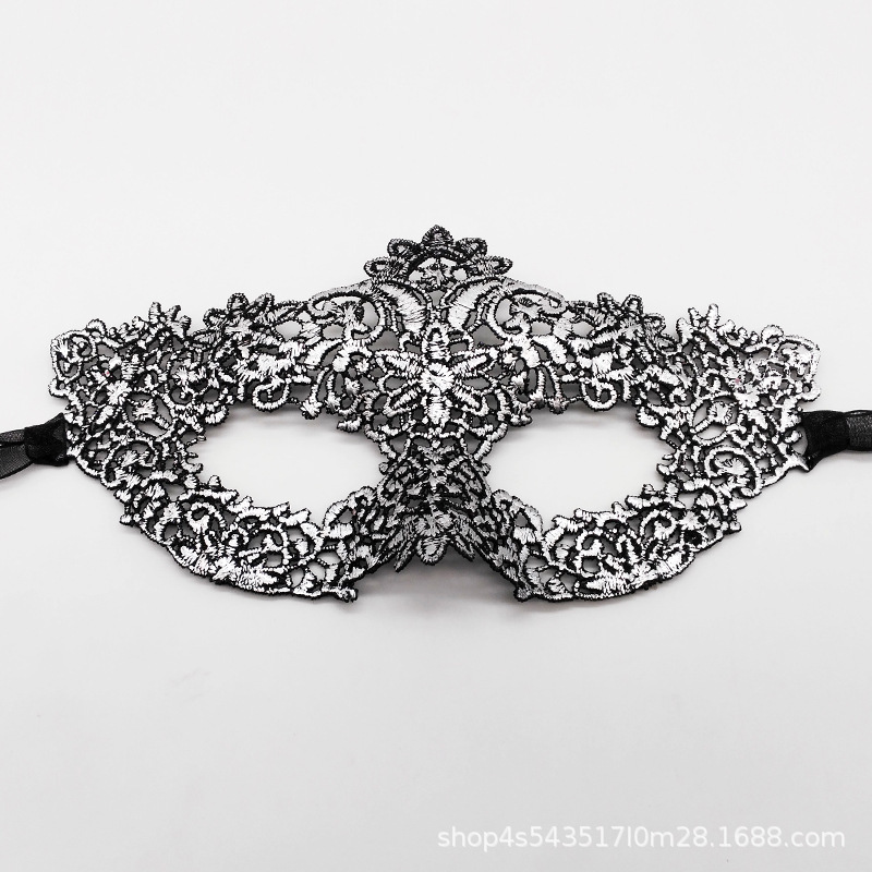 Máscaras de encaje de venta transfronteriza máscaras de plumas de mujer decoración gradiente máscaras de mitad de cara maquillaje de baile accesorios de vestuario sexy