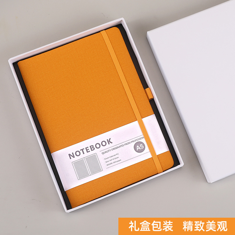 a5 布テクスチャストラップノートブックカスタムロゴシンプルな pu レザービジネス会議メモ帳卸売ギフトセット|undefined