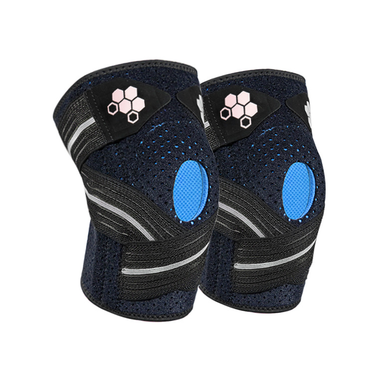 Equipo de protección deportes al aire libre rótula abierta silicona transpirable material de buceo primavera soporte presión rótula cubierta
