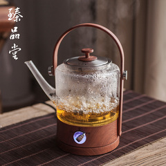 Fully automatic glass tea steamer health pot Pu'er black and white tea set boiling water boiling tea stove steam boiling teapot electrical appliances