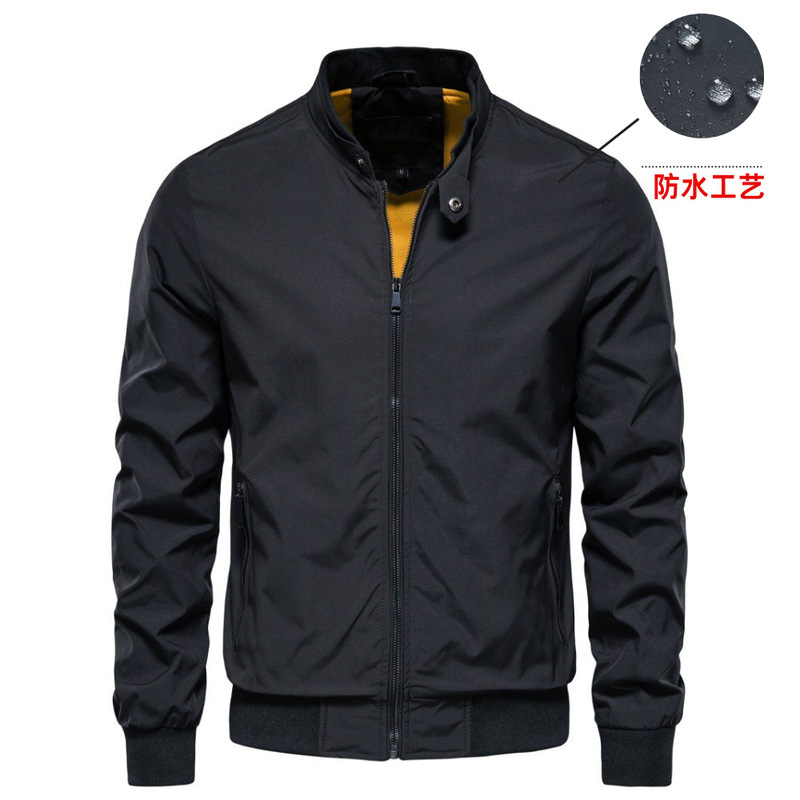 Autumn New Jacket European and American Casual Jacket Fashion Trendy Outerwear Men's Fashion Workwear Windproof Waterproof Jacket