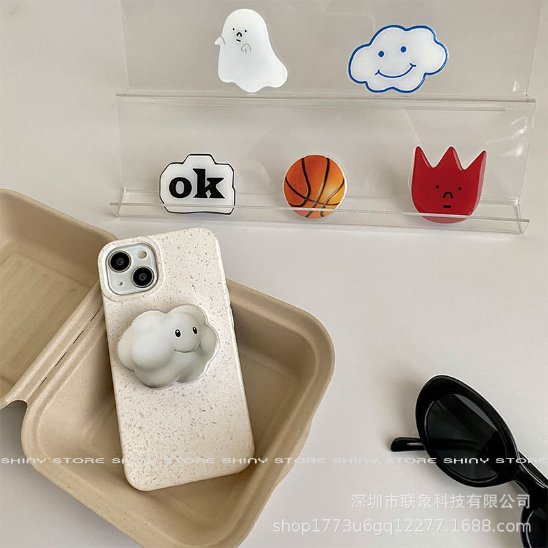Personalized Ins Style Stereo Basketball Airbag Glue Drop Universal Mobile Phone Bracket Adhesive Niche Design Personalized Ins Style Stereo Basketball Airbag Glue Drop Universal Mobile Phone Bracket Adhesive Niche Design