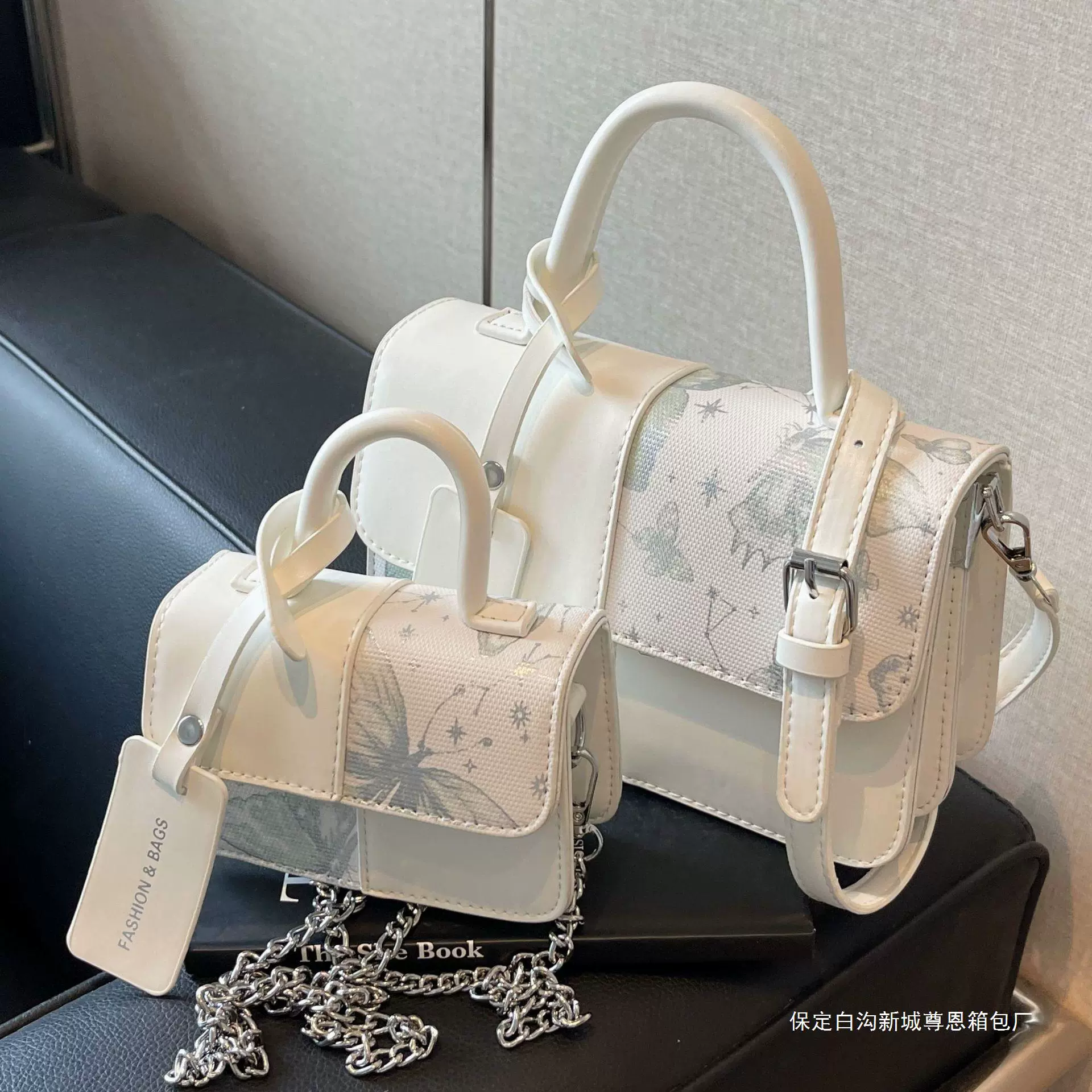 Текстурная ручная сумка женская сумка 2024 новая модная сумка с принтом на плечо