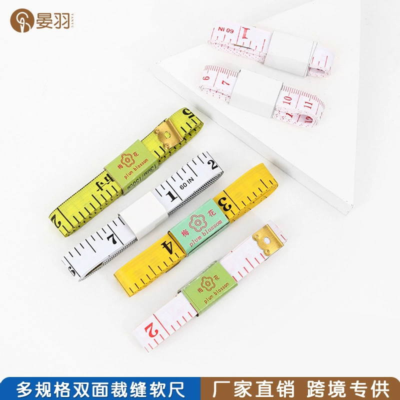 В наличии оптом 1,5 метра кожаная мера Двусторонняя рулетка портативная высота портной специальное измерительное пальто мера три мягких линейки