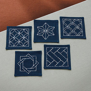 0022-223 Sashiko Embroidery Material Package Olympus Brand
