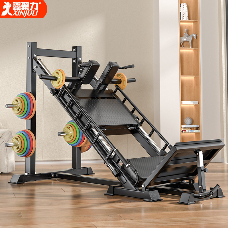 Máquina de pedal inverso entrenador de fuerza muscular de piernas doméstico 45 grados, cuclillas inclinadas, pedal inverso, elevador de piernas.