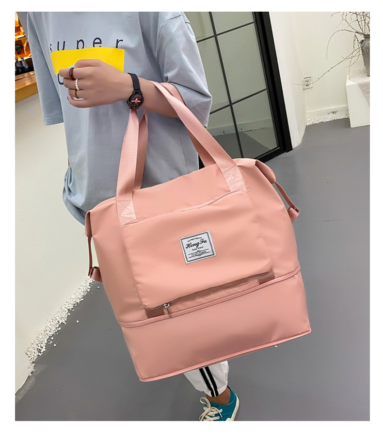 Bolsa de viaje plegable puede cubrir el carro expandible bolsa de viaje de gran capacidad bolsa de fitness bolsa de yoga bolsa de equipaje de alojamiento