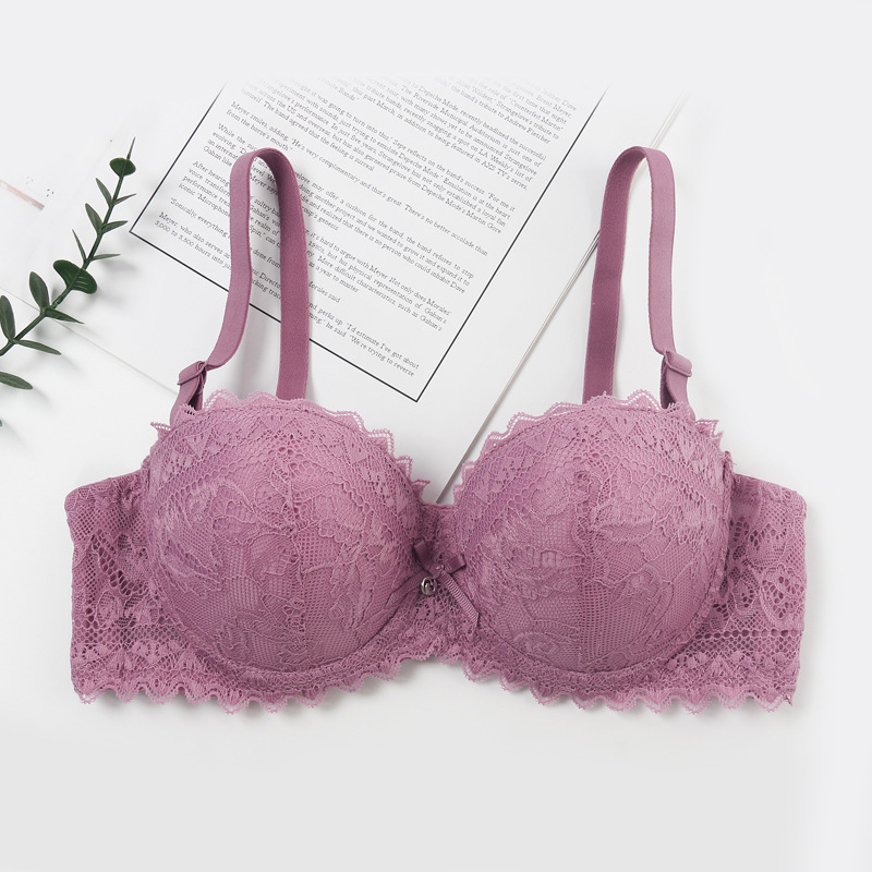 1 / 2 1⁄2 taza ajustable sujetador de encaje femenino ropa interior damas anti-caída reunida sujetador del sudeste asiático