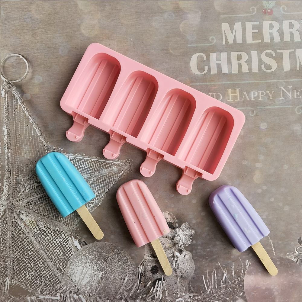 4 con doble cóncava 57 molde de silicona pastel helado pudín molde de postre jabón utensilios de cocción