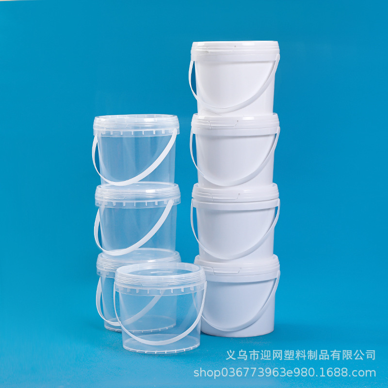 Factory wholesale food grade transparent plastic bucket commercial…